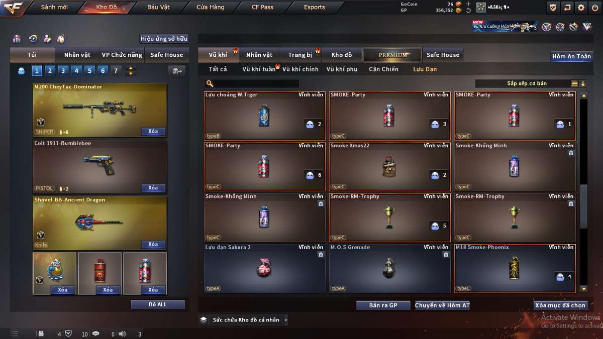 shop acc cf uy tin gia re